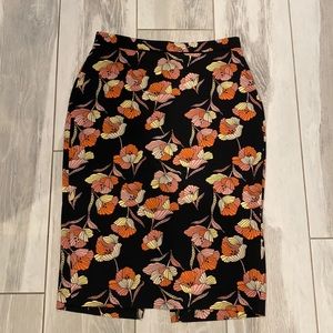 Floral Pencil Skirt NWOT Sz 2